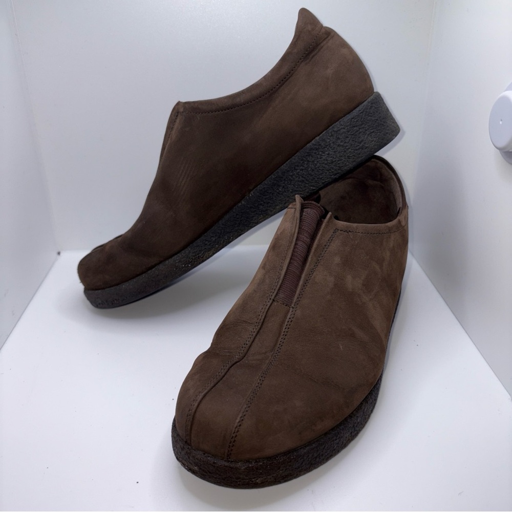 Mephisto Air Relax Womens Size 8.5 Brown Suede Leather Slip on Camping Outdoor